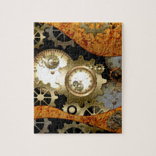 Steampunk, clocks and gears jigsaw puzzle
