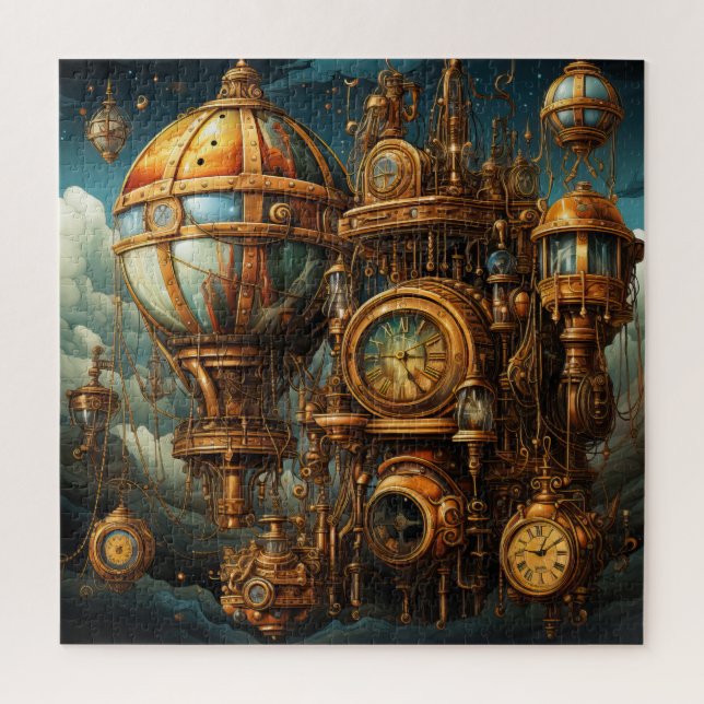 Steampunk Clocks Puzzle (Vertical)