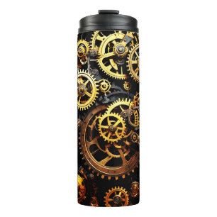 Steampunk Clockwork Gears 1004 Thermal Tumbler