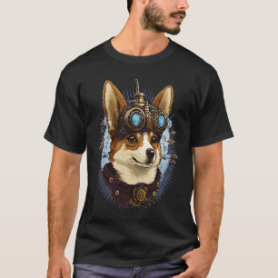 Steampunk Corgi Head For Women & Men T-Shirt