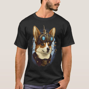 Steampunk Corgi Head For Women & Men T-Shirt