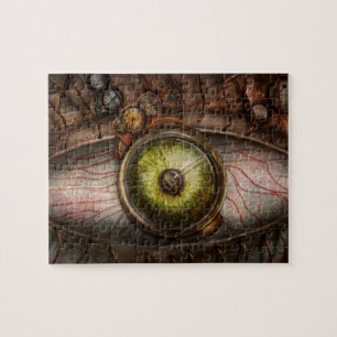 Steampunk - Creepy - Eye on technology Jigsaw Puzzle