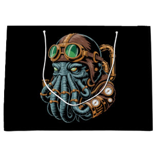 Steampunk Cthulhu monster Large Gift Bag