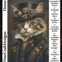 Steampunk Cute Chic Cat Kitten BR6 Decoupage