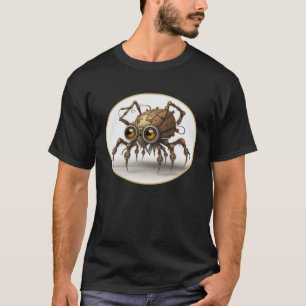 Steampunk Cute Spider Retro Scifi Mechanical Gear T-Shirt