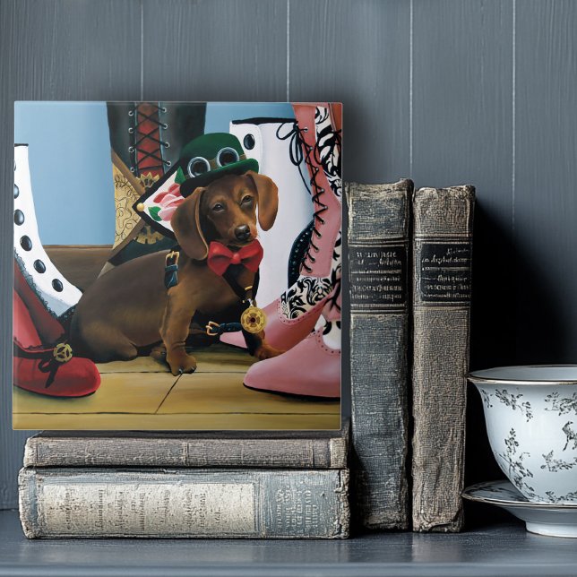 Steampunk Dachshund Shoes Boots Victorian  Tile (Creator Uploaded)