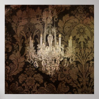 steampunk damask paris vintage chandelier