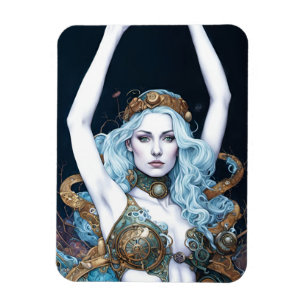 Steampunk Dancing Woman Magnet