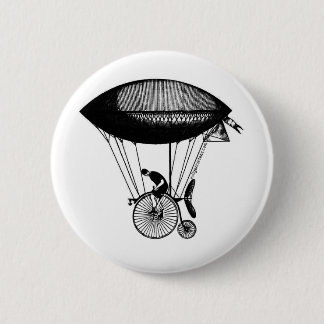 Steampunk derigicyclist 6 cm round badge