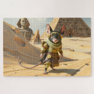 Steampunk Desert Explorer Mouse Jigsaw Puzzle