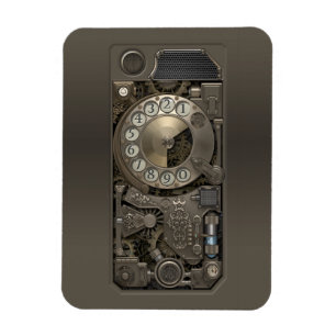 Steampunk Device - Rotary Dial Phone. Magnet