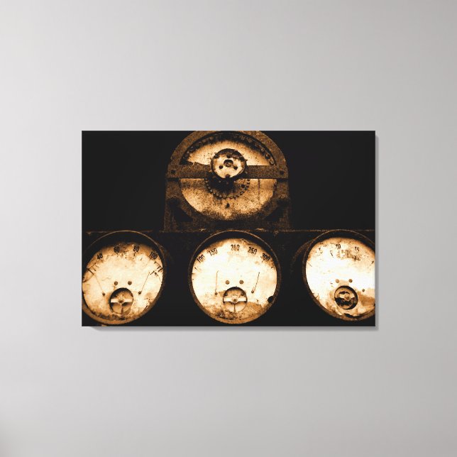 Steampunk Dials Canvas Print (Front)