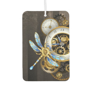 Steampunk Dials with Dragonfly Car Air Freshener
