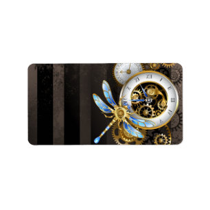Steampunk Dials with Dragonfly Label