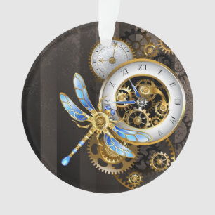 Steampunk Dials with Dragonfly Ornament