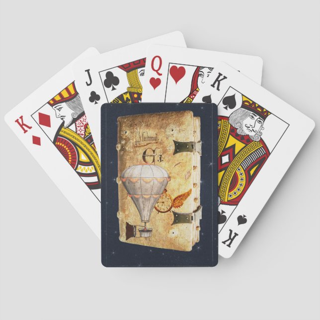 Steampunk Diary Playing Cards (Back)
