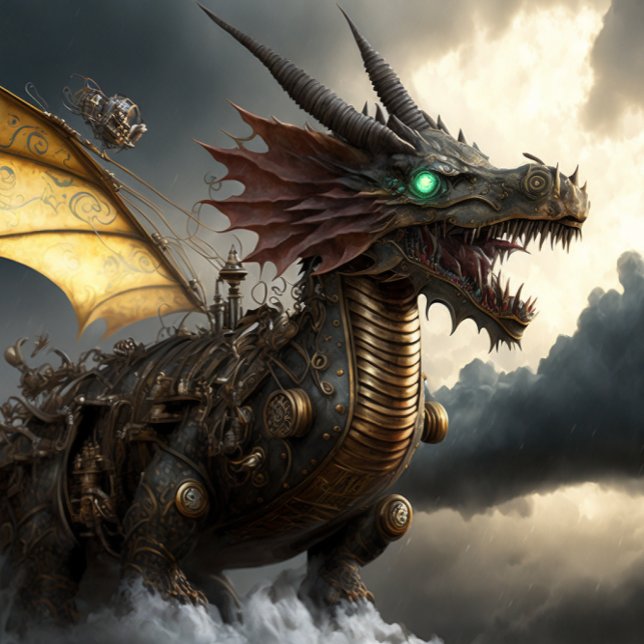 Steampunk Dragon Hoodie (Creator Uploaded)