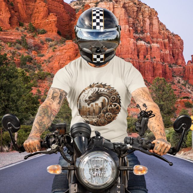 Steampunk Dragon Over San Francisco 2024 T-Shirt (Creator Uploaded)