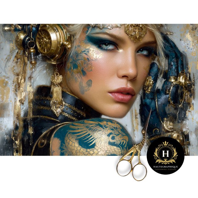 Steampunk Dragon Tattoo Fantasy Decoupage Art Tissue Paper (Creator Uploaded)