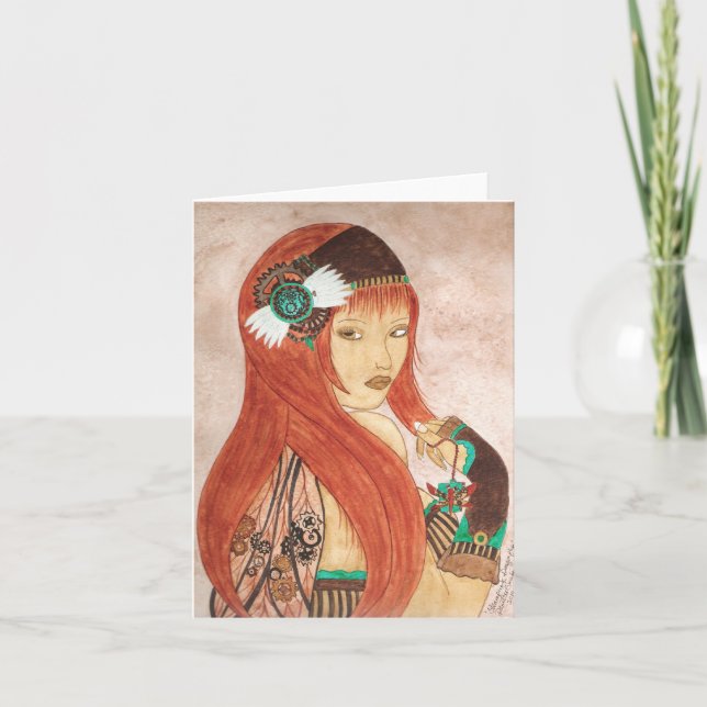 Steampunk Dragonfly Card (Front)