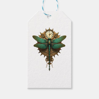 Steampunk Dragonfly Victorian Art Mechanical Steam Gift Tags