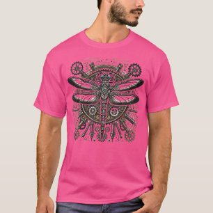 Steampunk Dragonfly Victorian Art Mechanical Steam T-Shirt