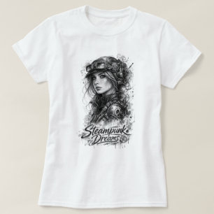 Steampunk Dreams – Vintage Victorian Fantasy Art T-Shirt