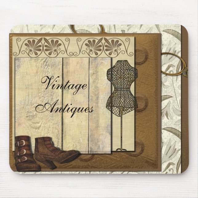 Steampunk Dressmaker Room Mouse Pad (Front)