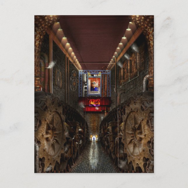 Steampunk - Dystopian society Postcard (Front)