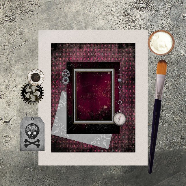 Steampunk Easy Page Scrapbook Paper (Creator Uploaded)