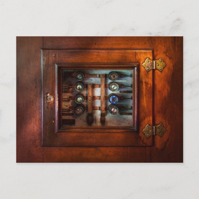 Steampunk - Electrical - The fuse panel Postcard (Front)