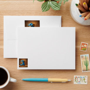 Steampunk Elephant Boot white small envelopes