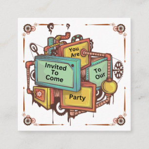 Steampunk Enclosure Card