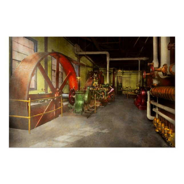 Steampunk - Engine - Powerhouse 1905 Poster (Front)
