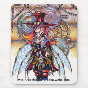 Steampunk Faerie Mouse Pad