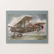 Steampunk Fantasy Aircraft Illustration