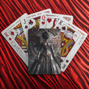 Steampunk Fantasy Darkness Demon Fashion  Playing Cards