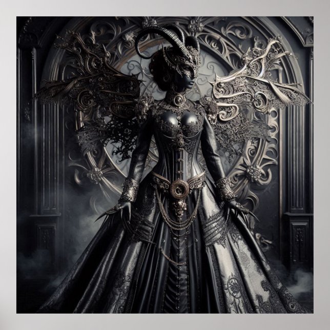 Steampunk Fantasy Darkness Demon Fashion  Poster (Front)
