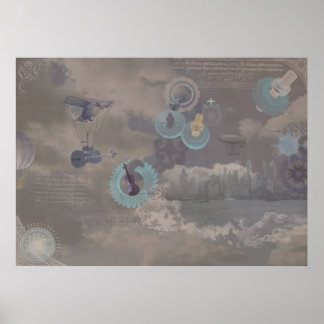 Steampunk Fiddle Strings Poster
