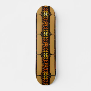 Steampunk Filigree Symmetrical Zen Lines Graphic Skateboard