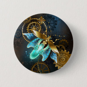 Steampunk Firefly 6 Cm Round Badge
