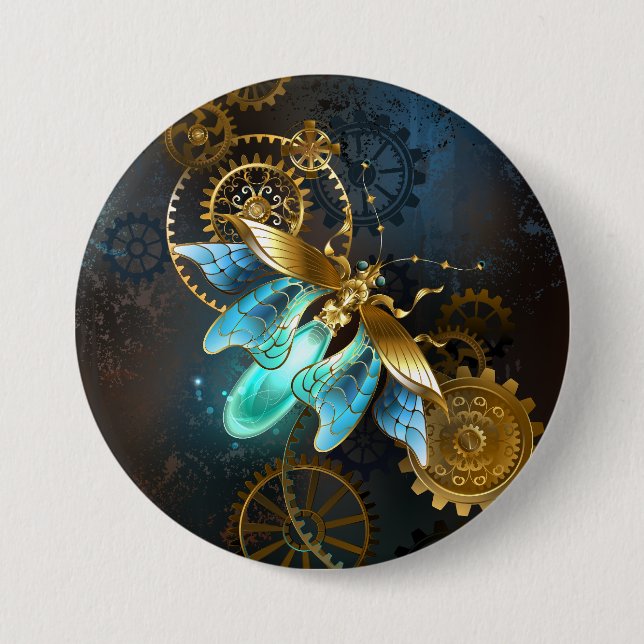 Steampunk Firefly 7.5 Cm Round Badge (Front)
