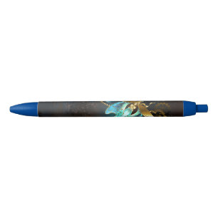 Steampunk Firefly Black Ink Pen