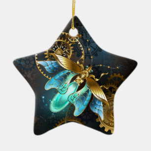 Steampunk Firefly Ceramic Tree Decoration