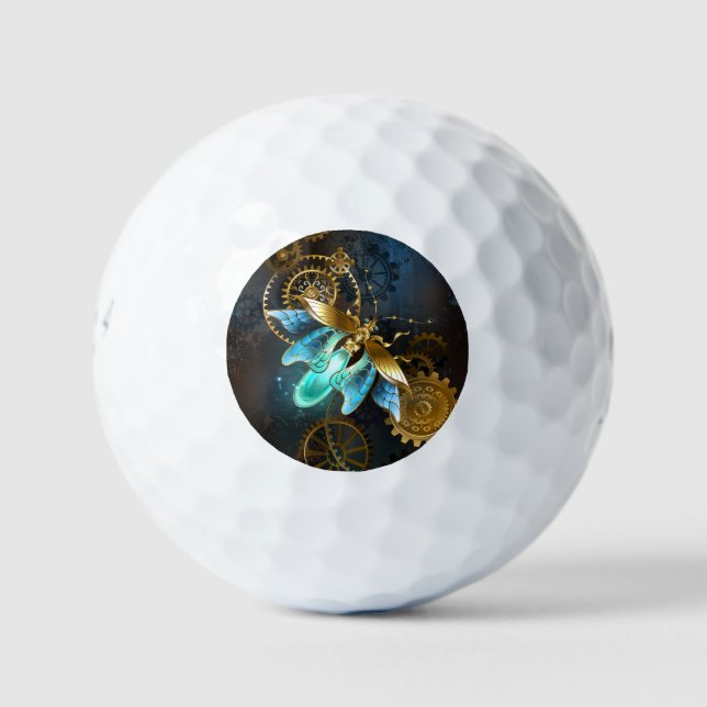 Steampunk Firefly Golf Balls (Front)