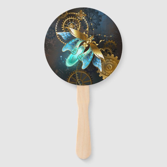 Steampunk Firefly Hand Fan (Front)