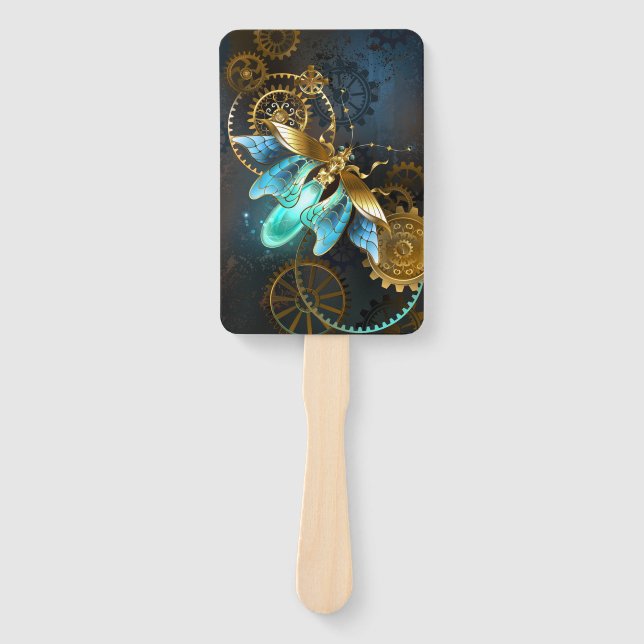Steampunk Firefly Hand Fan (Front)