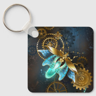 Steampunk Firefly Key Ring