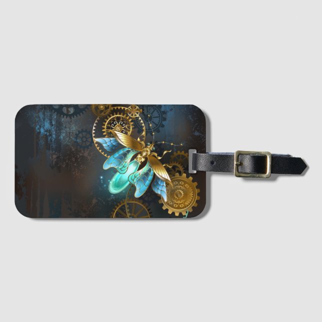 Steampunk Firefly Luggage Tag (Front Horizontal)