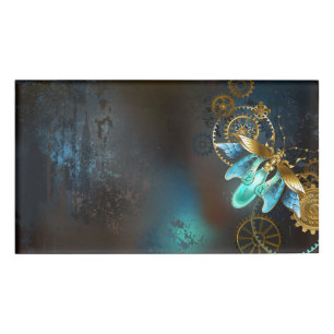 Steampunk Firefly Name Tag